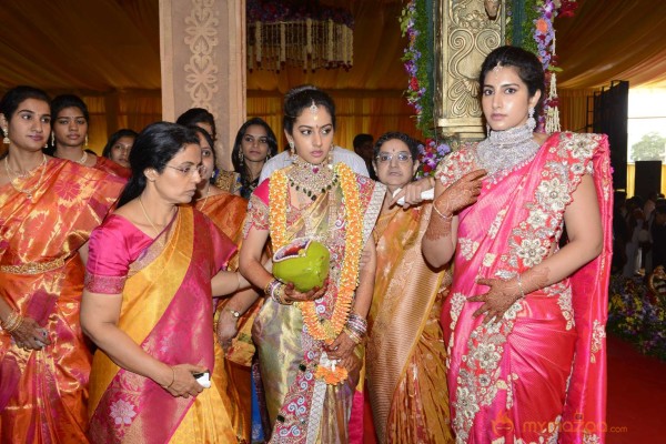 Balakrishna's Daughter Tejaswini Weds Sri Bharat Wedding Photos 