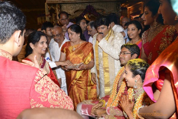 Balakrishna's Daughter Tejaswini Weds Sri Bharat Wedding Photos 