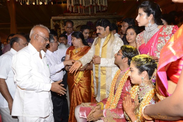 Balakrishna's Daughter Tejaswini Weds Sri Bharat Wedding Photos 