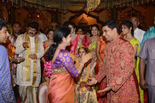 Balakrishna's Daughter Tejaswini Weds Sri Bharat Wedding Photos 