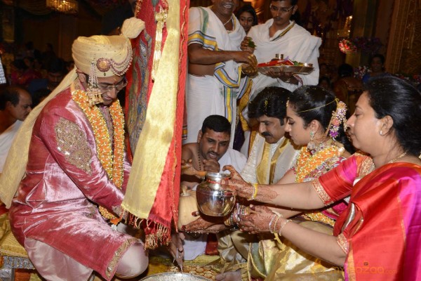 Balakrishna's Daughter Tejaswini Weds Sri Bharat Wedding Photos 