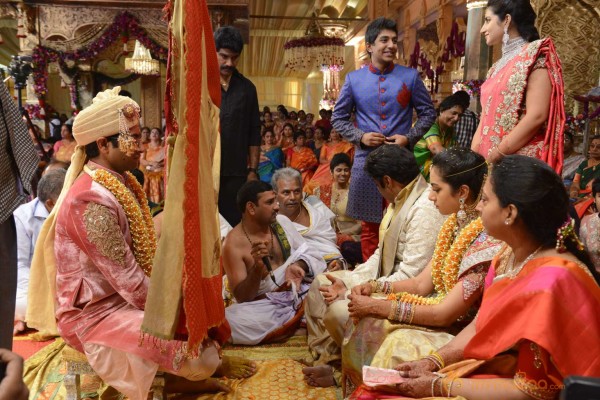 Balakrishna's Daughter Tejaswini Weds Sri Bharat Wedding Photos 