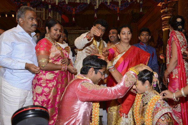 Balakrishna's Daughter Tejaswini Weds Sri Bharat Wedding Photos 