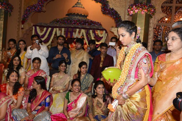 Balakrishna's Daughter Tejaswini Weds Sri Bharat Wedding Photos 