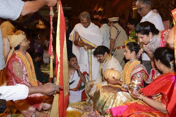 Balakrishna's Daughter Tejaswini Weds Sri Bharat Wedding Photos 