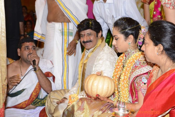 Balakrishna's Daughter Tejaswini Weds Sri Bharat Wedding Photos 