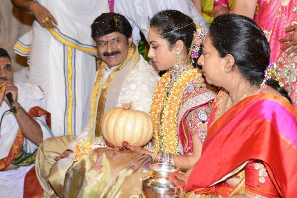 Balakrishna's Daughter Tejaswini Weds Sri Bharat Wedding Photos 