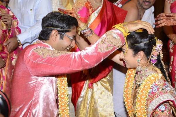 Balakrishna's Daughter Tejaswini Weds Sri Bharat Wedding Photos 