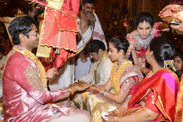 Balakrishna's Daughter Tejaswini Weds Sri Bharat Wedding Photos 