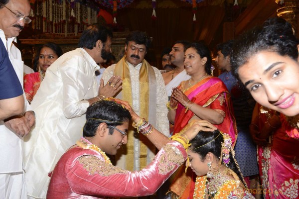 Balakrishna's Daughter Tejaswini Weds Sri Bharat Wedding Photos 