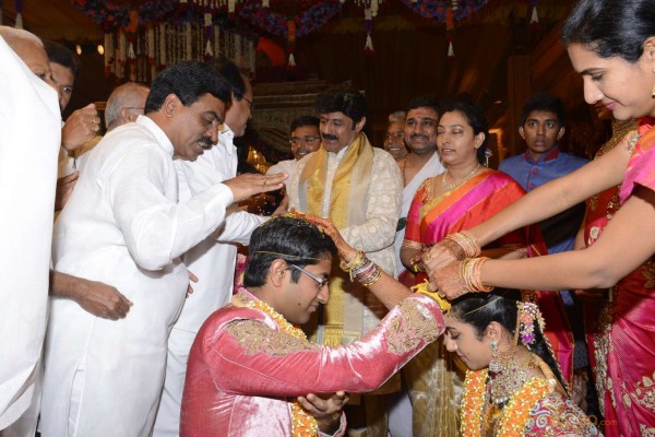 Balakrishna's Daughter Tejaswini Weds Sri Bharat Wedding Photos 