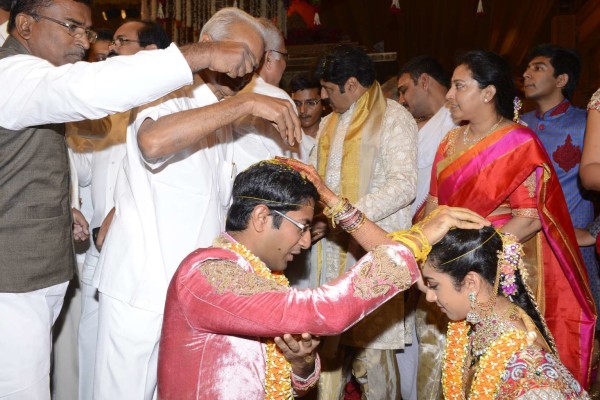 Balakrishna's Daughter Tejaswini Weds Sri Bharat Wedding Photos 