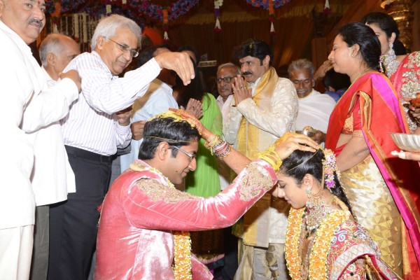 Balakrishna's Daughter Tejaswini Weds Sri Bharat Wedding Photos 