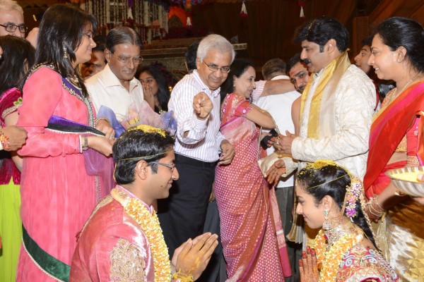 Balakrishna's Daughter Tejaswini Weds Sri Bharat Wedding Photos 