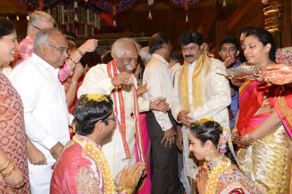 Balakrishna's Daughter Tejaswini Weds Sri Bharat Wedding Photos 