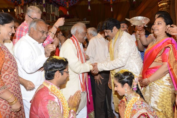 Balakrishna's Daughter Tejaswini Weds Sri Bharat Wedding Photos 