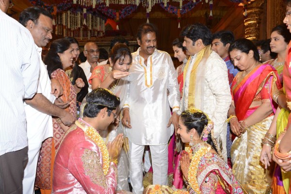 Balakrishna's Daughter Tejaswini Weds Sri Bharat Wedding Photos 