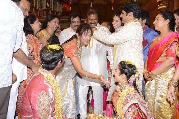 Balakrishna's Daughter Tejaswini Weds Sri Bharat Wedding Photos 