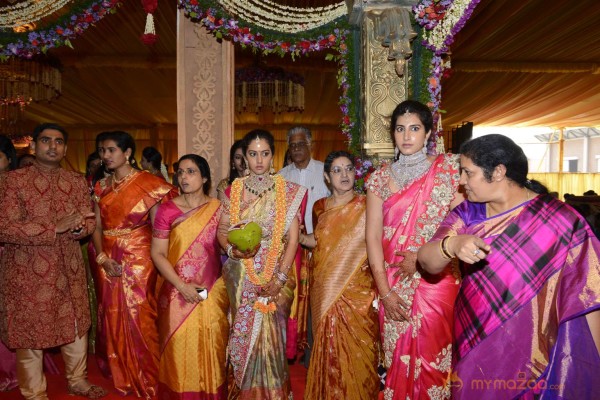 Balakrishna's Daughter Tejaswini Weds Sri Bharat Wedding Photos 