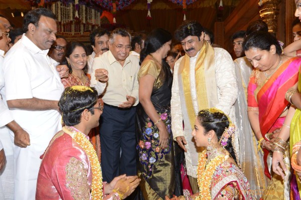 Balakrishna's Daughter Tejaswini Weds Sri Bharat Wedding Photos 