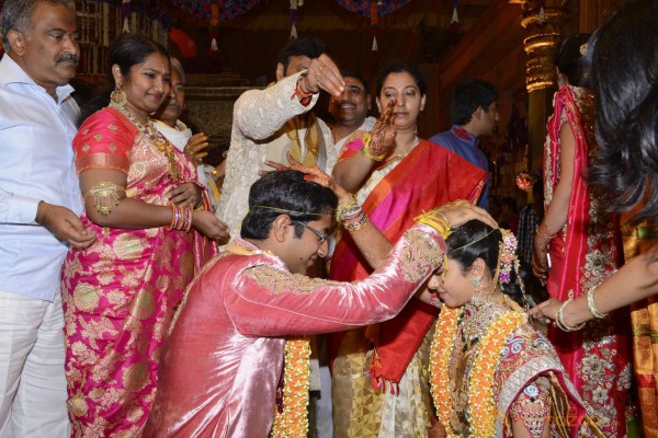 Balakrishna's Daughter Tejaswini Weds Sri Bharat Wedding Photos 