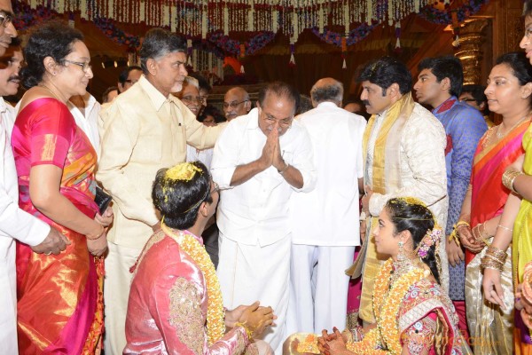 Balakrishna's Daughter Tejaswini Weds Sri Bharat Wedding Photos 