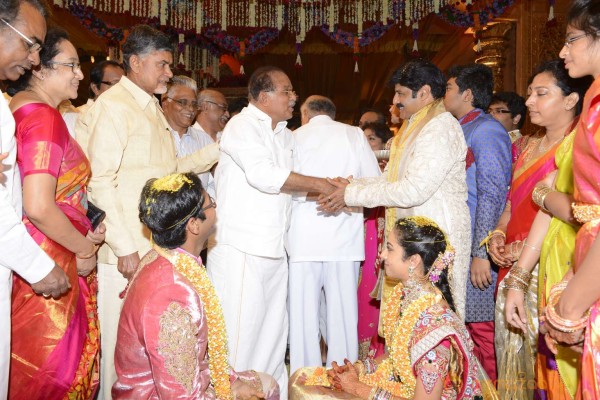 Balakrishna's Daughter Tejaswini Weds Sri Bharat Wedding Photos 