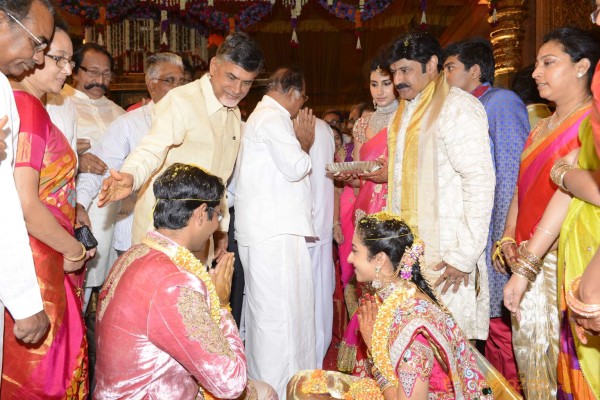 Balakrishna's Daughter Tejaswini Weds Sri Bharat Wedding Photos 