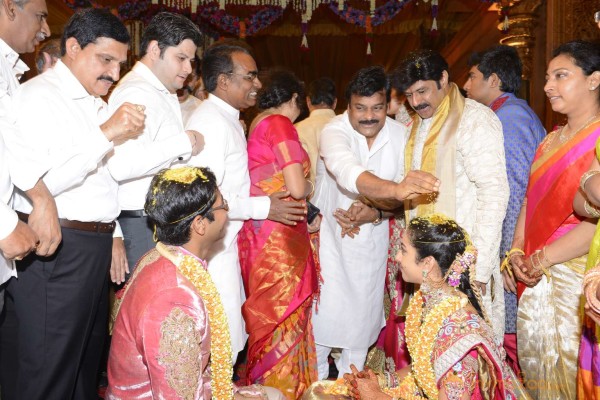 Balakrishna's Daughter Tejaswini Weds Sri Bharat Wedding Photos 