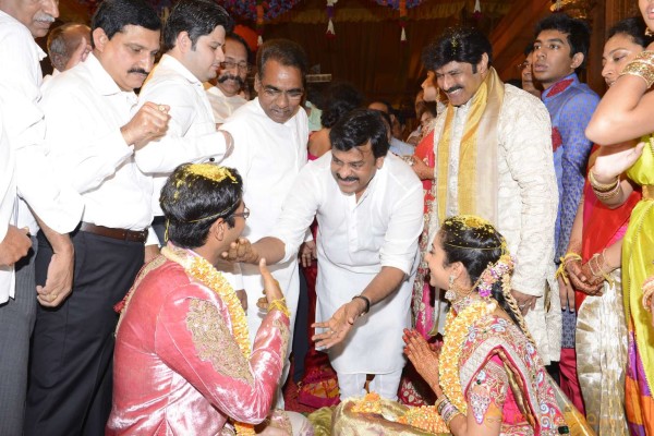 Balakrishna's Daughter Tejaswini Weds Sri Bharat Wedding Photos 