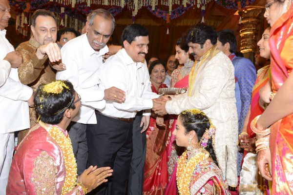 Balakrishna's Daughter Tejaswini Weds Sri Bharat Wedding Photos 