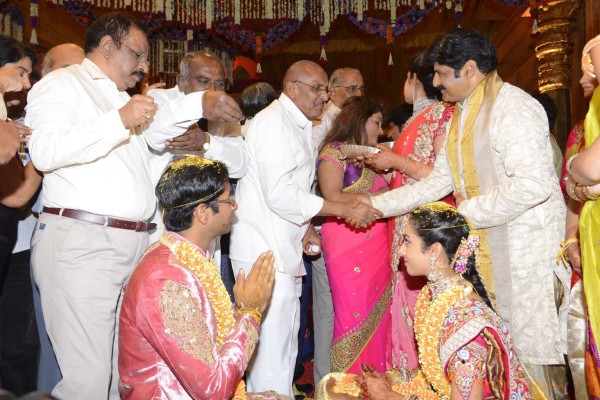 Balakrishna's Daughter Tejaswini Weds Sri Bharat Wedding Photos 