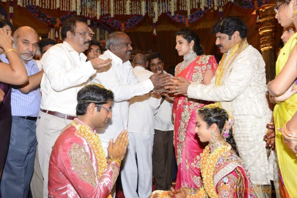 Balakrishna's Daughter Tejaswini Weds Sri Bharat Wedding Photos 