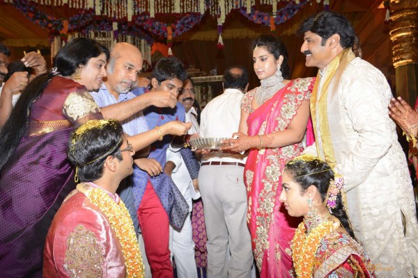 Balakrishna's Daughter Tejaswini Weds Sri Bharat Wedding Photos 