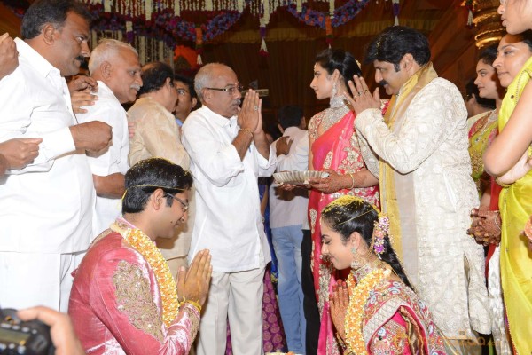 Balakrishna's Daughter Tejaswini Weds Sri Bharat Wedding Photos 