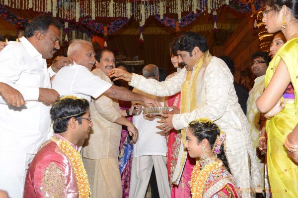 Balakrishna's Daughter Tejaswini Weds Sri Bharat Wedding Photos 