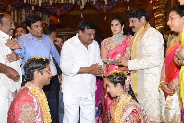 Balakrishna's Daughter Tejaswini Weds Sri Bharat Wedding Photos 