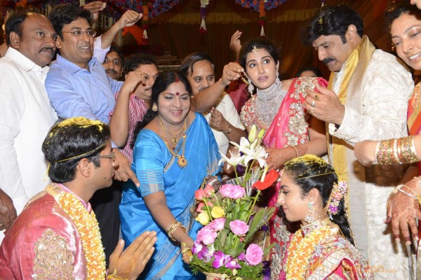 Balakrishna's Daughter Tejaswini Weds Sri Bharat Wedding Photos 