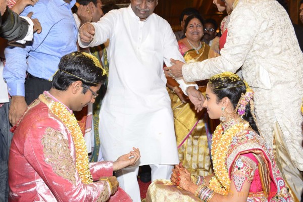 Balakrishna's Daughter Tejaswini Weds Sri Bharat Wedding Photos 