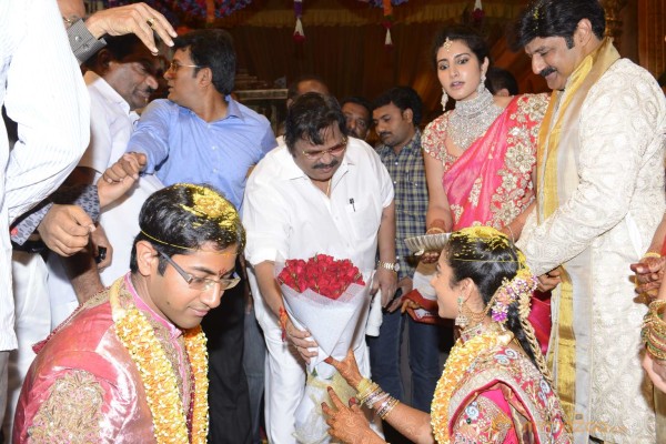 Balakrishna's Daughter Tejaswini Weds Sri Bharat Wedding Photos 