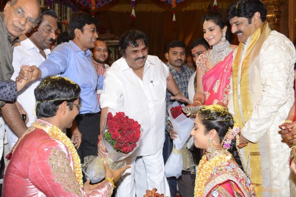 Balakrishna's Daughter Tejaswini Weds Sri Bharat Wedding Photos 