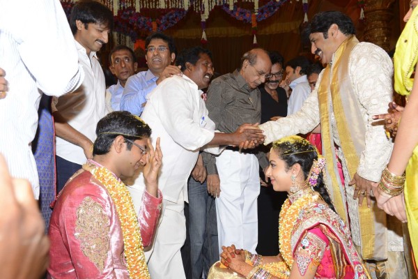 Balakrishna's Daughter Tejaswini Weds Sri Bharat Wedding Photos 