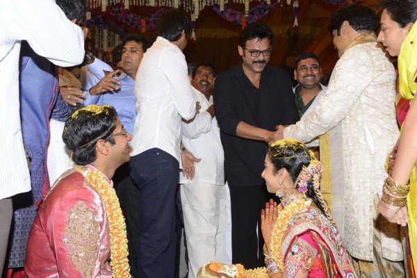 Balakrishna's Daughter Tejaswini Weds Sri Bharat Wedding Photos 