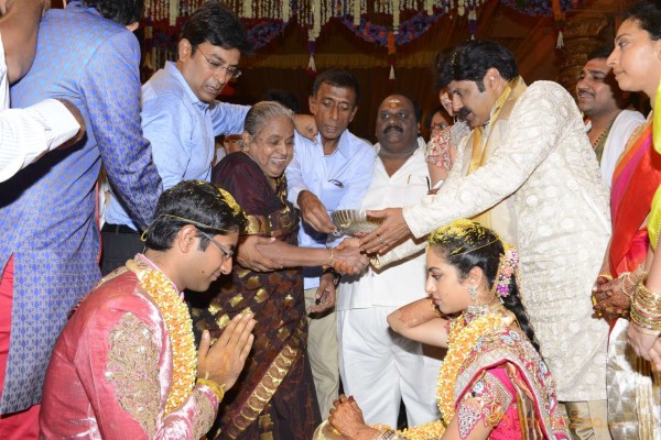 Balakrishna's Daughter Tejaswini Weds Sri Bharat Wedding Photos 