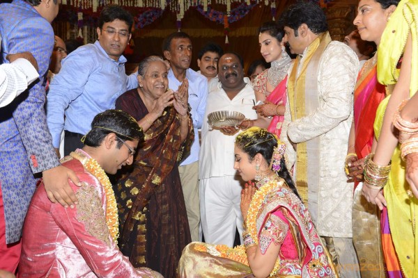 Balakrishna's Daughter Tejaswini Weds Sri Bharat Wedding Photos 