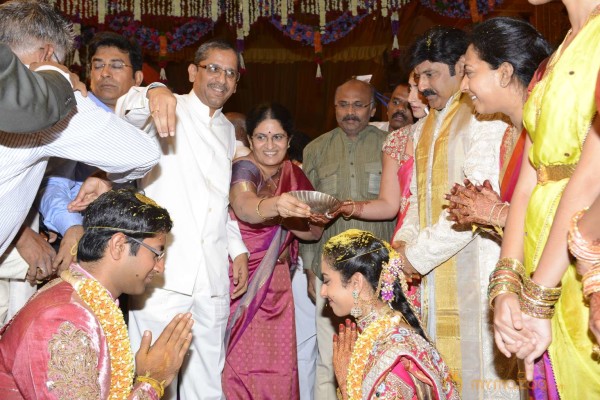 Balakrishna's Daughter Tejaswini Weds Sri Bharat Wedding Photos 