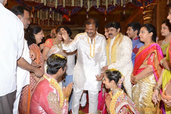 Balakrishna's Daughter Tejaswini Weds Sri Bharat Wedding Photos 