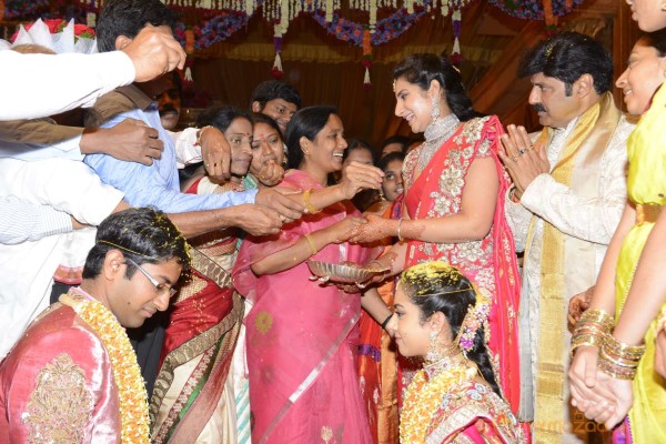 Balakrishna's Daughter Tejaswini Weds Sri Bharat Wedding Photos 