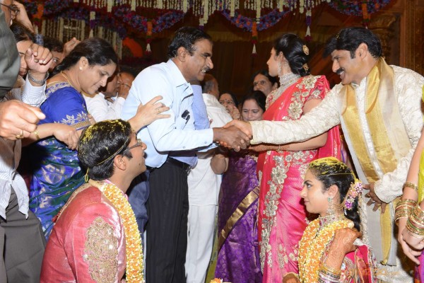 Balakrishna's Daughter Tejaswini Weds Sri Bharat Wedding Photos 