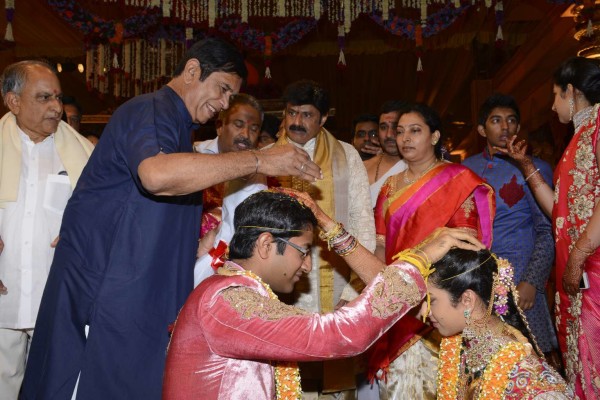 Balakrishna's Daughter Tejaswini Weds Sri Bharat Wedding Photos 